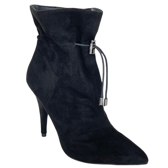 Jessica Simpson Kimele Black Microfiber Suede Womens Bootoes Size 6M - Picture 1 of 11